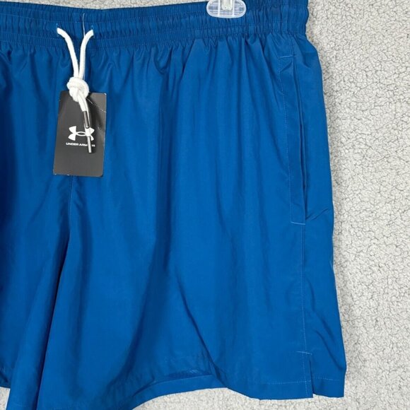 Under Armour Mens Lined Woven Volley Shorts Pockets XXL Blue 2XL New With Tag's. - Picture 3 of 8